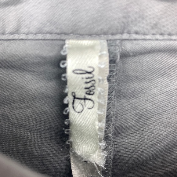 Fossil womens 4 skirt cotton sequins layered frayed hems romantic boho cottage - Picture 6 of 10